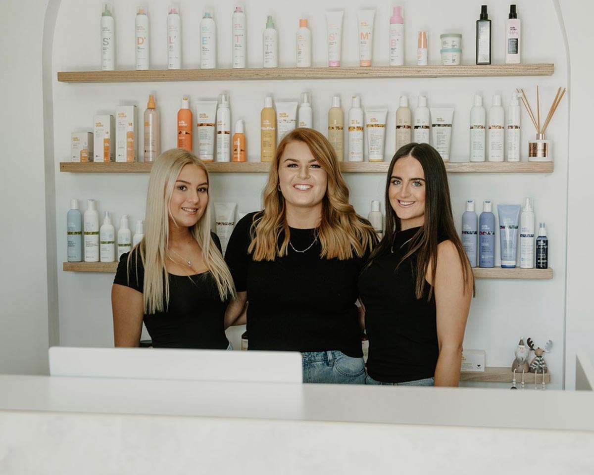 Calista Hair & Co professional hairdressers at the salon reception in Murrumbateman